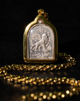 Tiger Armour Ban Fang - Solid Silver with Italian Gold