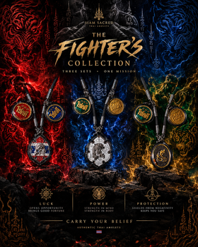 The Fighters Collection - Nak Muay Amulet Sets - Luck, Power, Protection